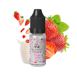 E-liquide Fraise Lactée 10 ml - Mon P'tit Délice